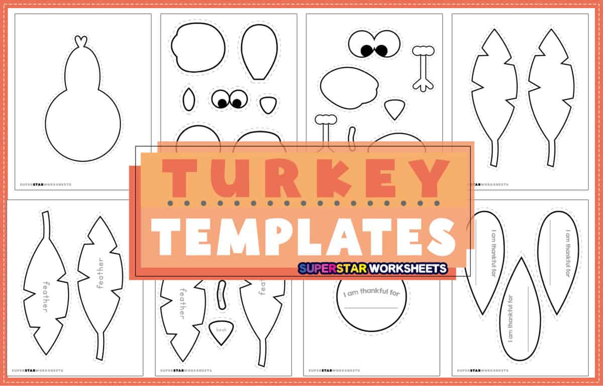 Turkey Templates (Free Printables) - Superstar Worksheets with regard to Turkey Printable Cut Out