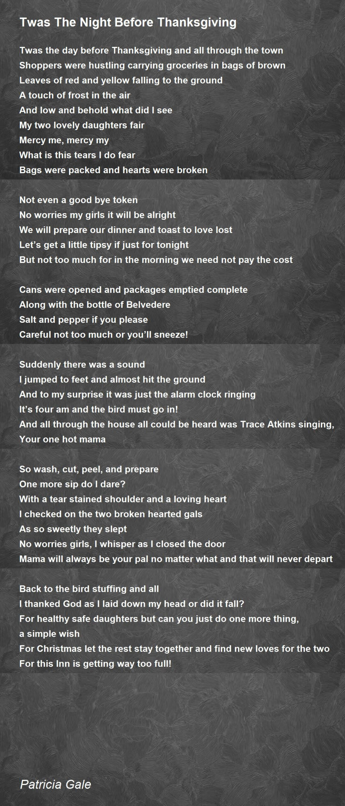 Twas The Night Before Thanksgiving - Twas The Night Before inside Night Before Thanksgiving Poem