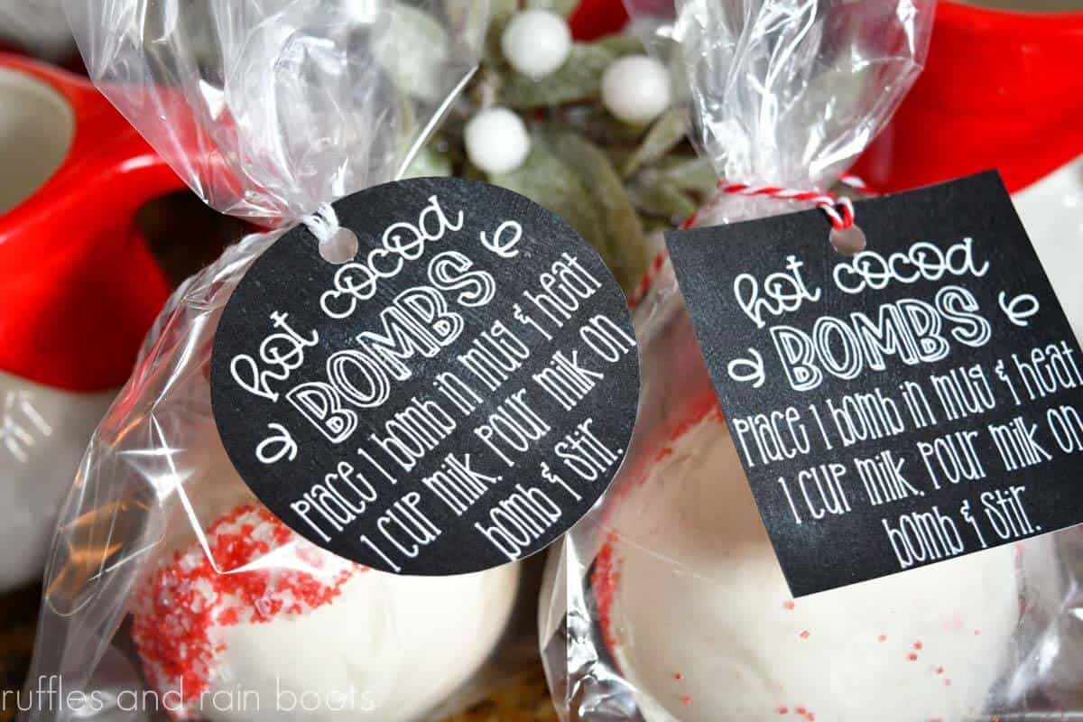Use These [Free Printable] Hot Cocoa Bomb Labels For Gift Giving! regarding Free Printable Hot Cocoa Bomb Tags