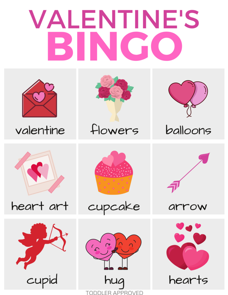 Valentine&amp;#039;S Day Bingo For Preschoolers - Toddler Approved regarding Free Printable Valentine Bingo Cards For Preschoolers