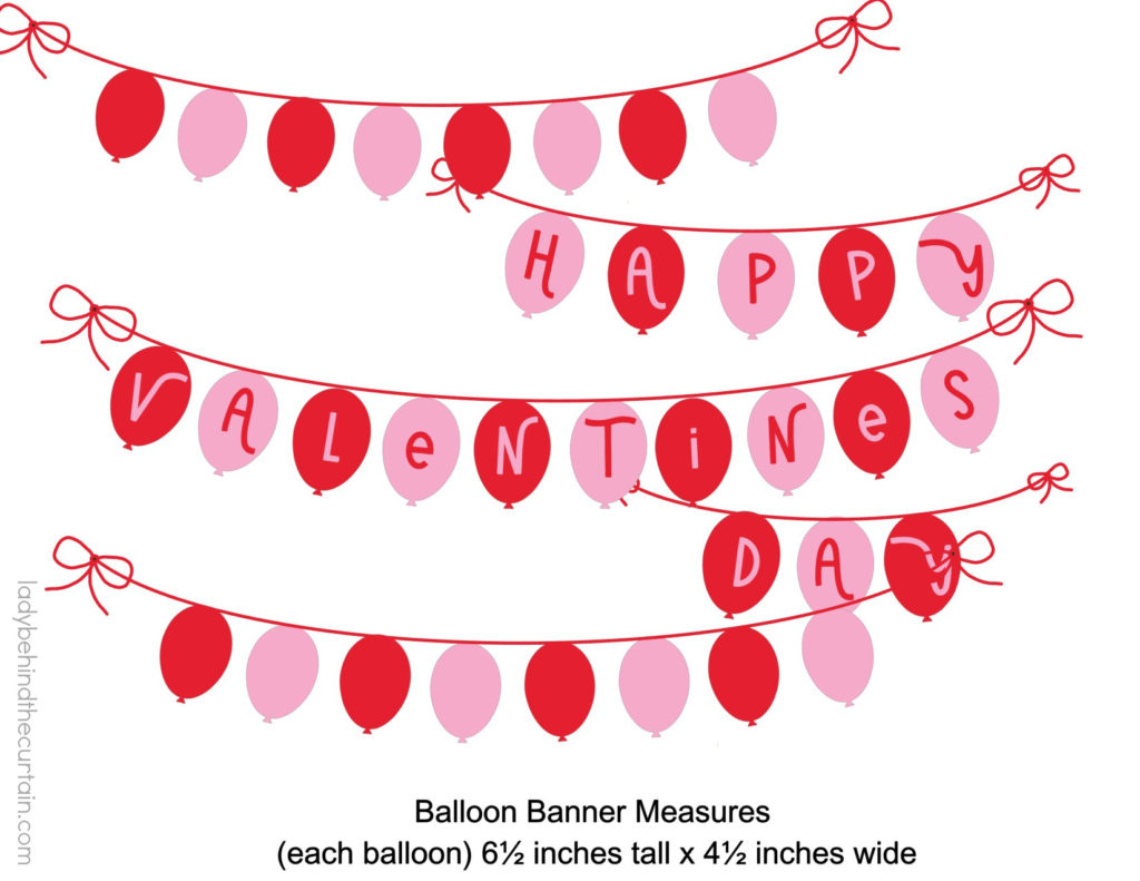 Valentine&amp;#039;S Day Party Free Printable Collection pertaining to Free Printable Happy Valentine&amp;#039;S Day Banner Printable