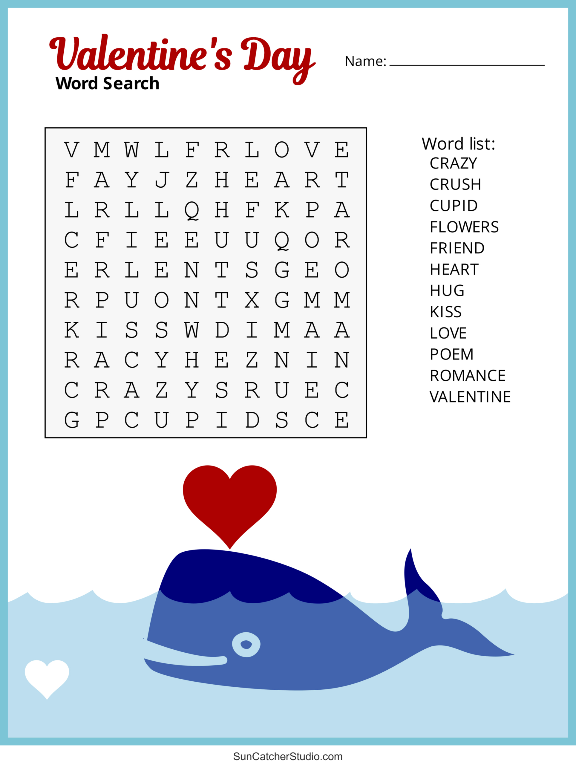 Valentine&amp;#039;S Day Word Search (Free Printable Pdf Puzzles) – Free pertaining to Free Printable Valentine&amp;#039;S Day Word Search