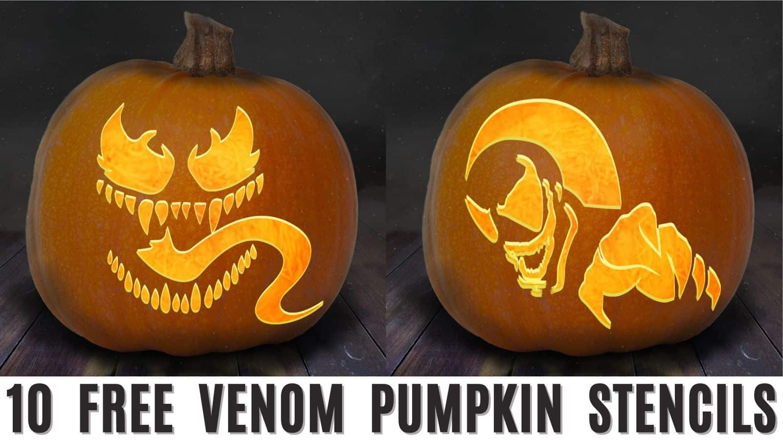Venom Pumpkin Carving Stencils: 10 Printable Templates with regard to Free Printable Venom Pumpkin Carving Stencils