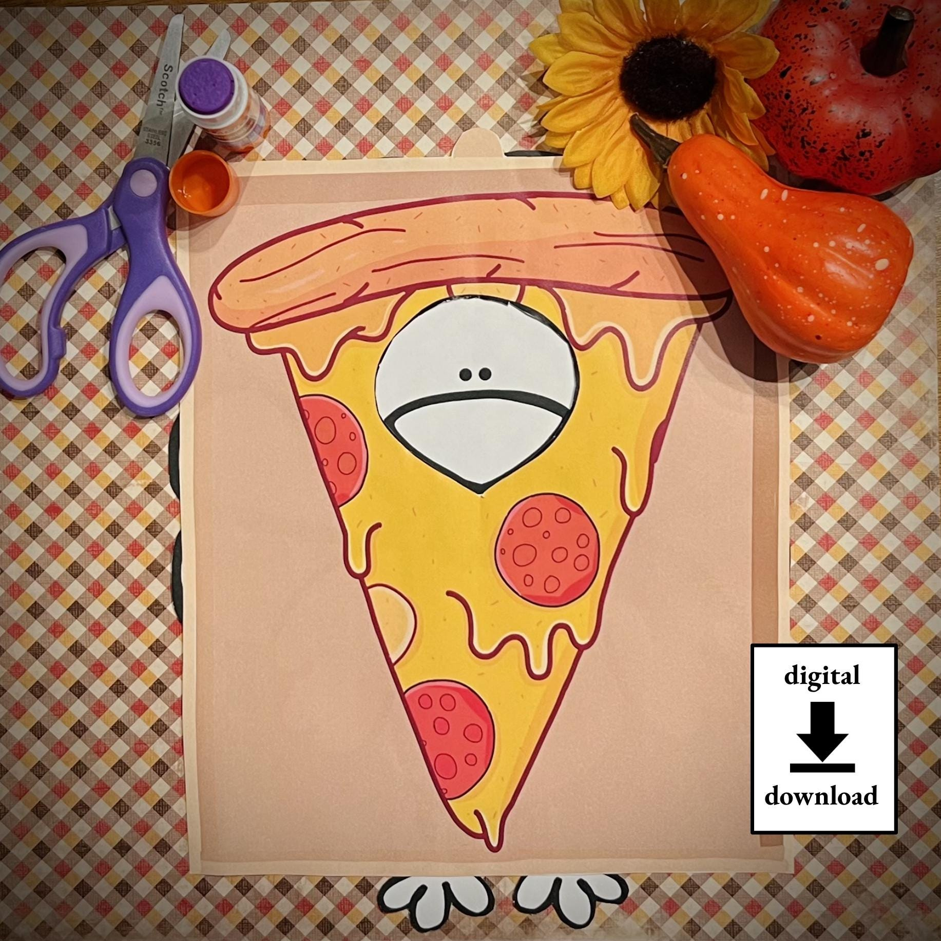 Vermom Een Turkije-Pizza-Vermomming - Etsy Nederland pertaining to Turkey Disguise Project Pizza