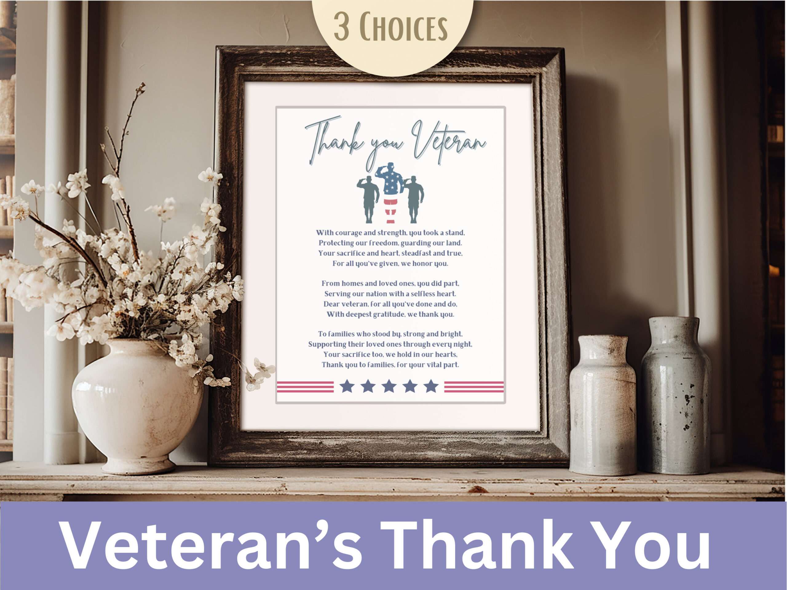 Veteran Thank You | Printable Recognition &amp;amp; Appreciation Wall Art within Veterans Day Poems By Cheryl Dyson