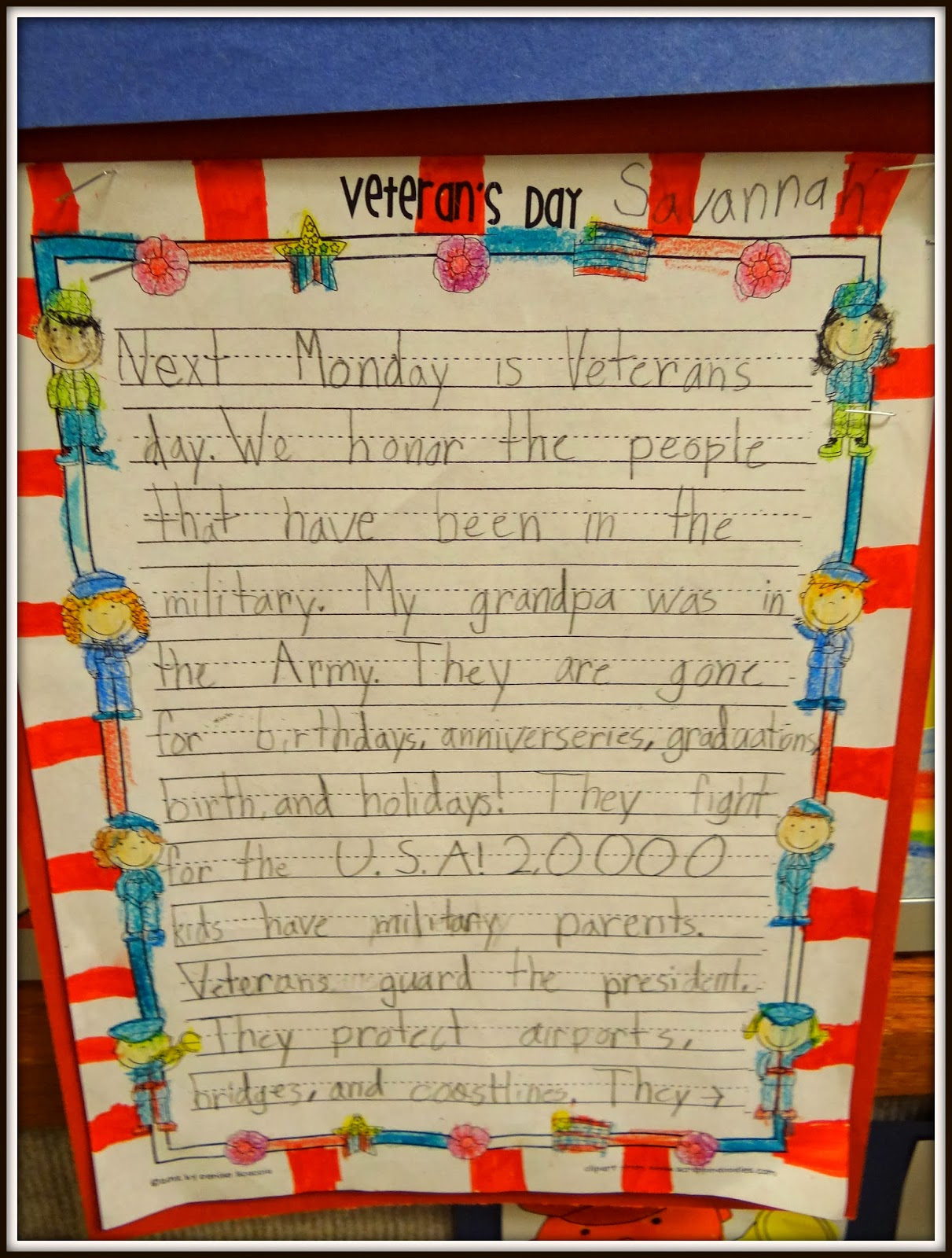 Veterans Day Art And Activities For Kids – Patties Classroom throughout Veterans Day Acrostic Poem Ideas