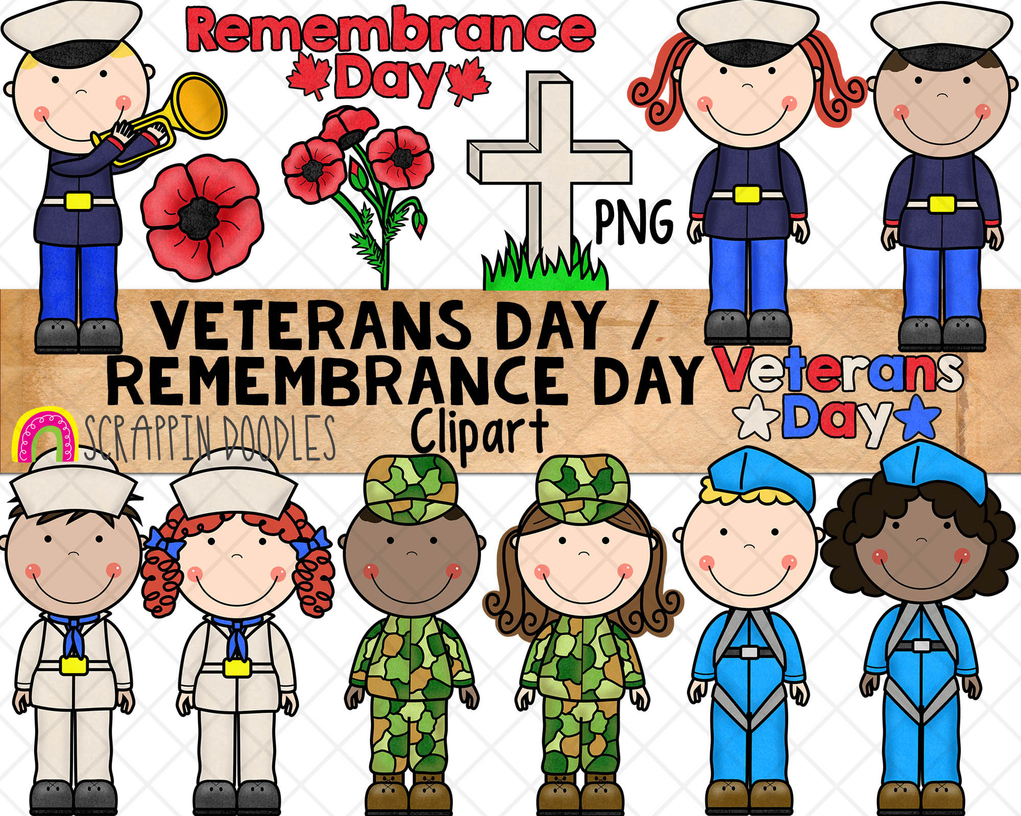 Veterans Day Clipart - Etsy for Free Printable Veterans Day Clip Art