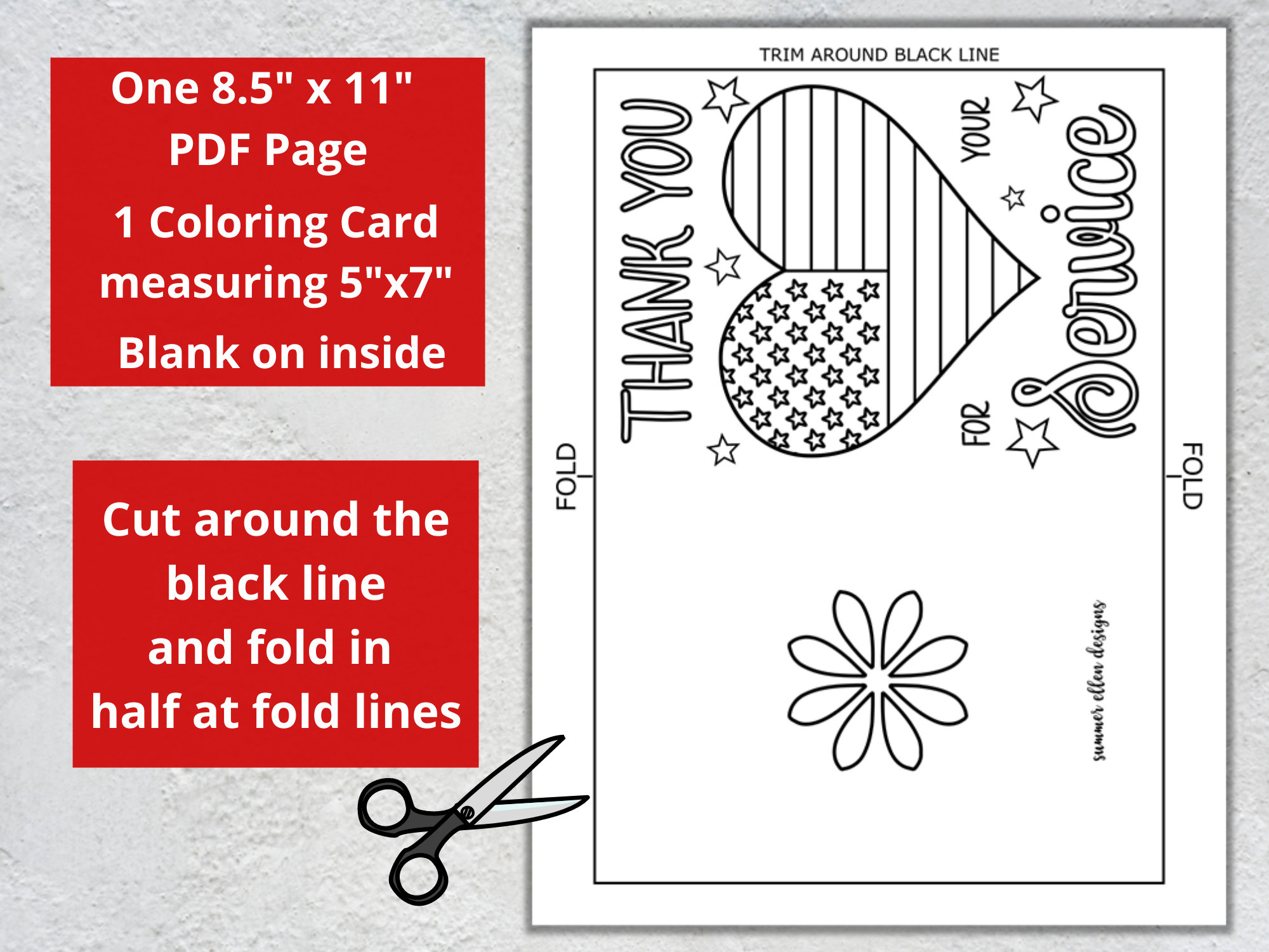 Veterans Day Coloring Card: Thank You Veteran - Kids Craft (Pdf inside Veterans Day Cards Printable To Color
