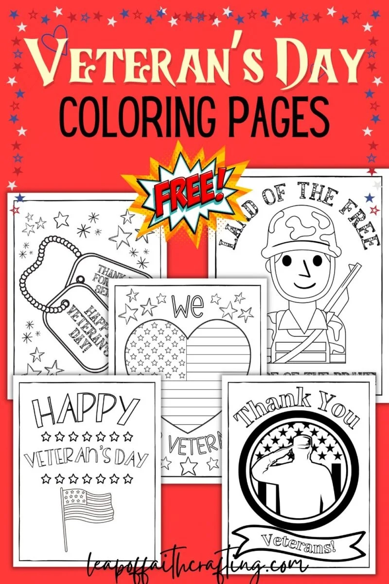 Veterans Day Coloring Pages (5 Free Printables!) - Leap Of Faith with regard to Veterans Day Free Printables