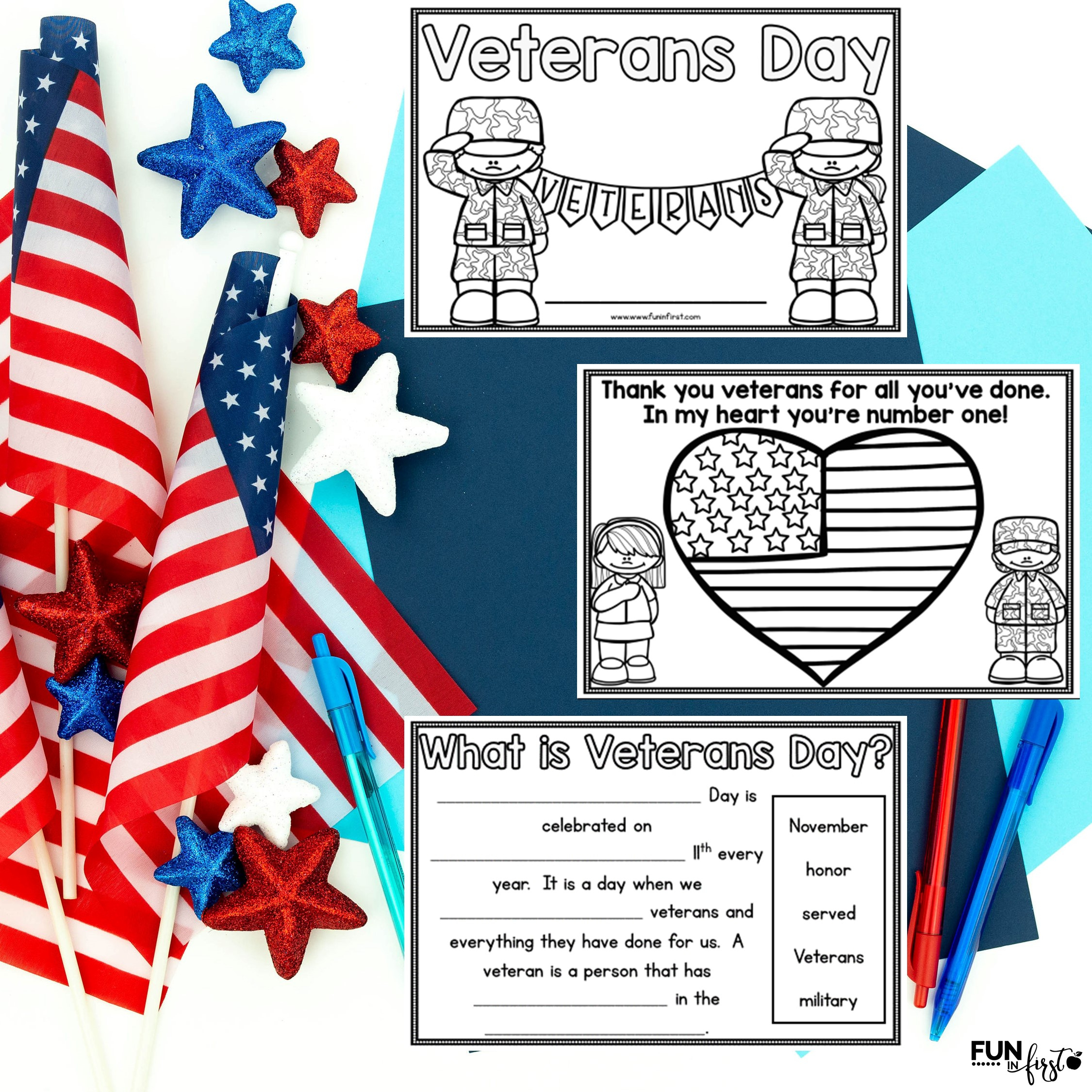 Veterans Day - Fun In First pertaining to Veterans Day Printable Books Free