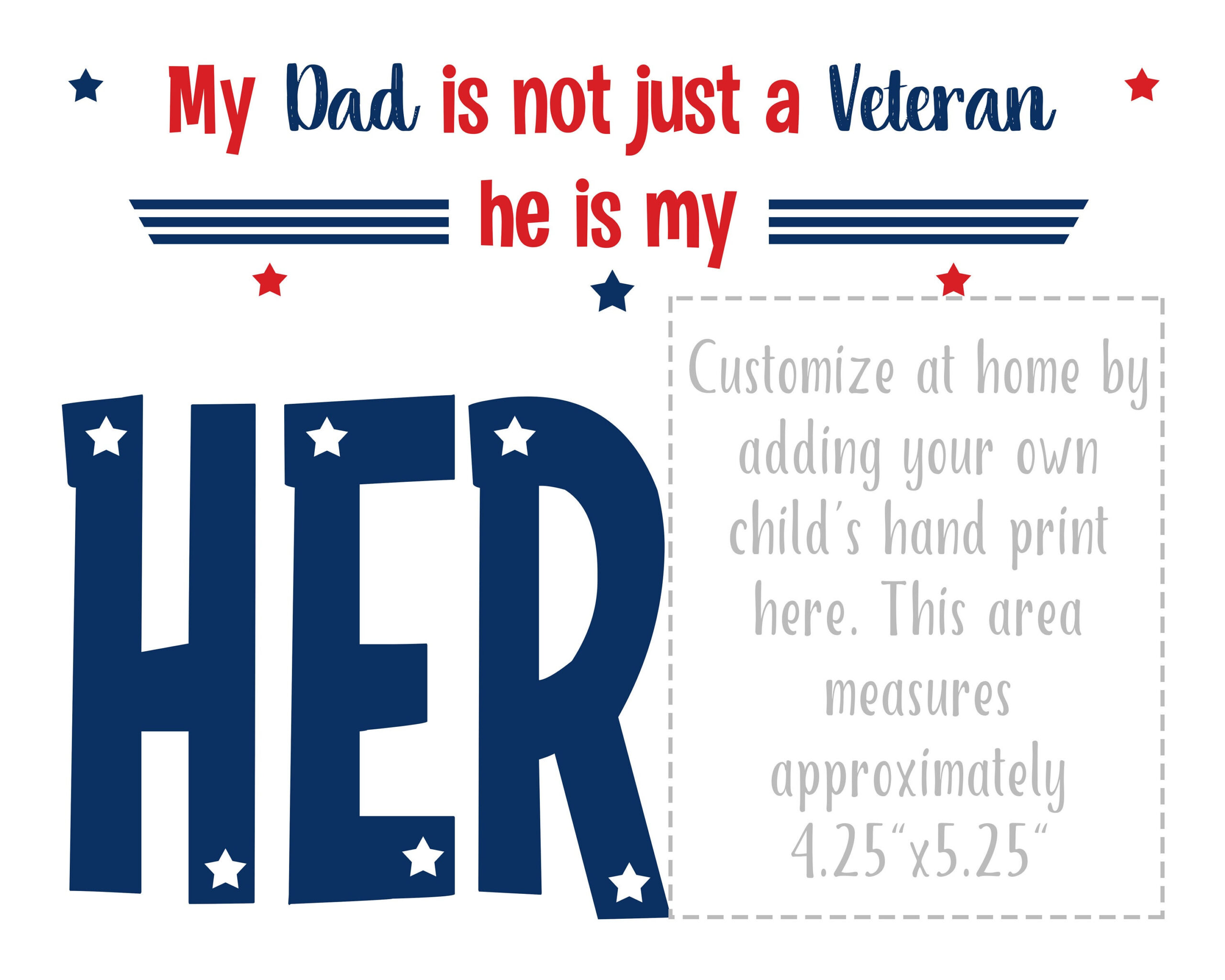Veterans Day Handprint Art Project For Toddlers, My Dad Is My Hero inside Happy Veterans Day Dad Poem