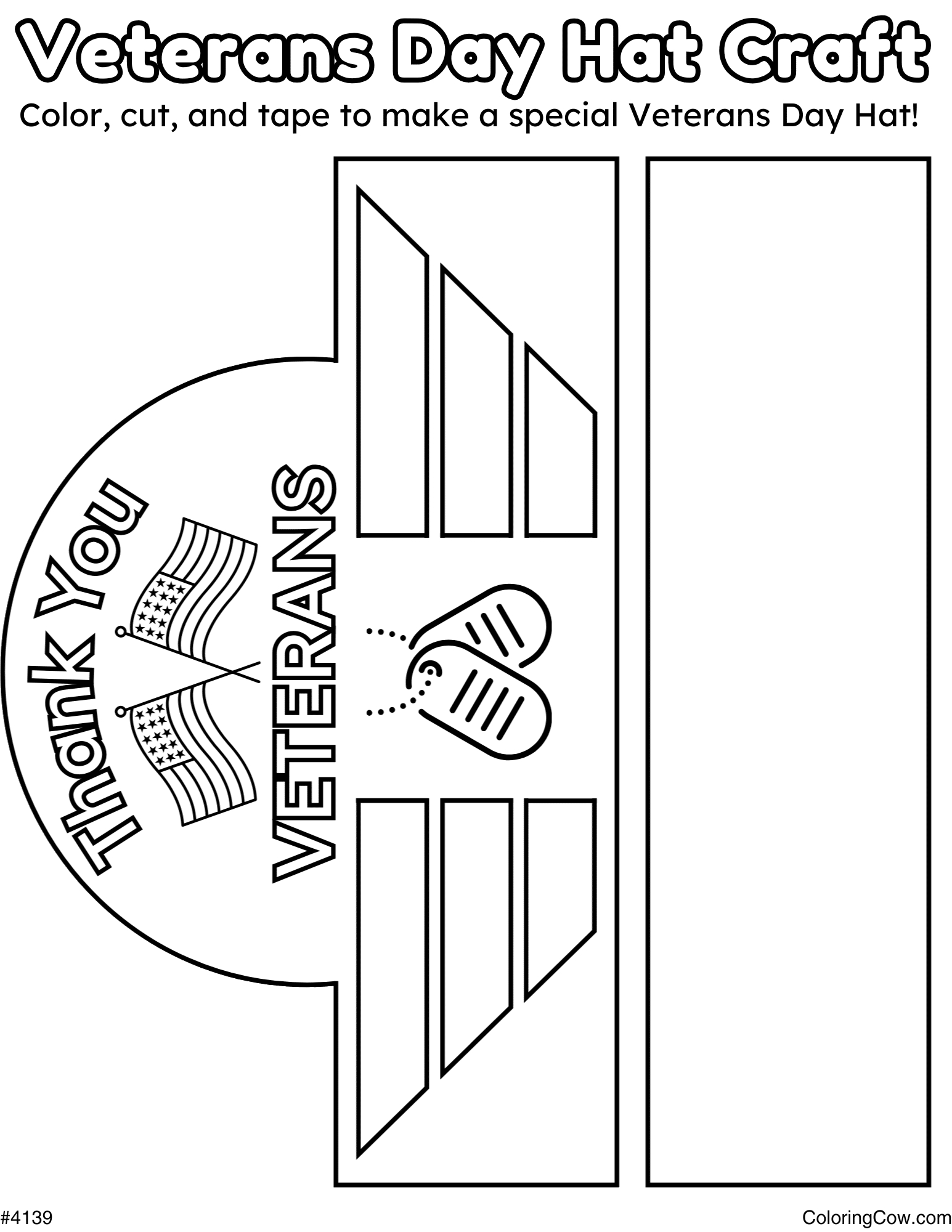 Veterans Day Hat Craft pertaining to Veterans Day Hat Printable