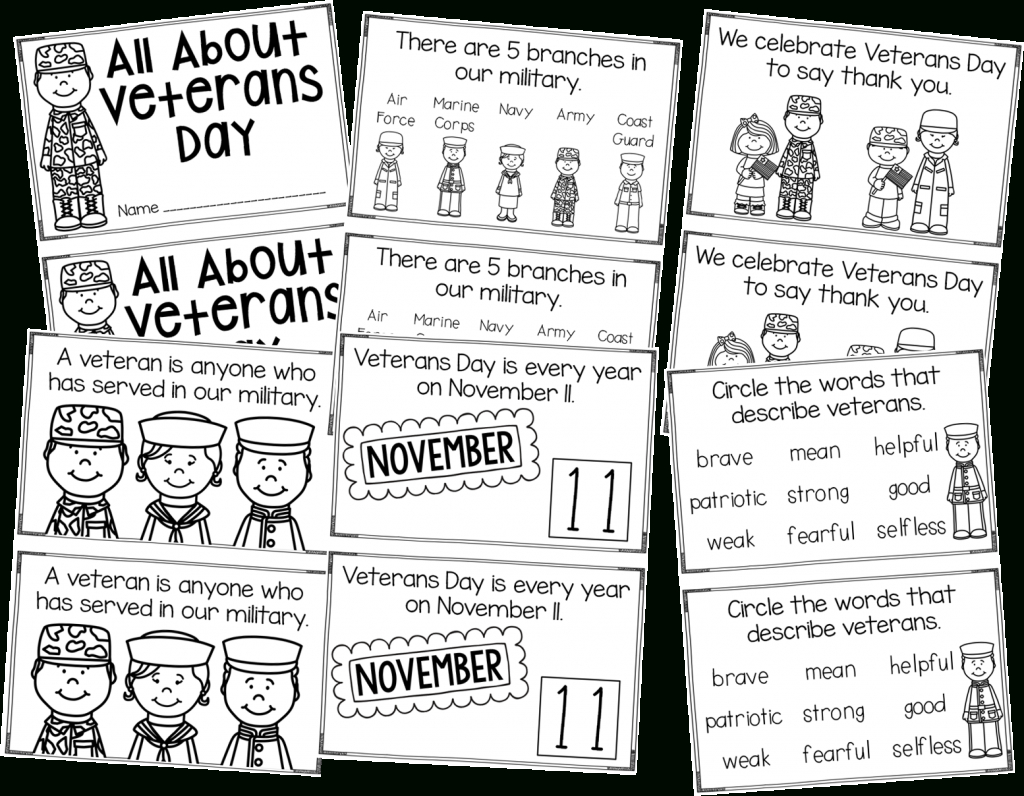 Veterans Day {Just Print} | Teaching With Haley O&amp;#039;Connor regarding Free Printable Veterans Day Booklet