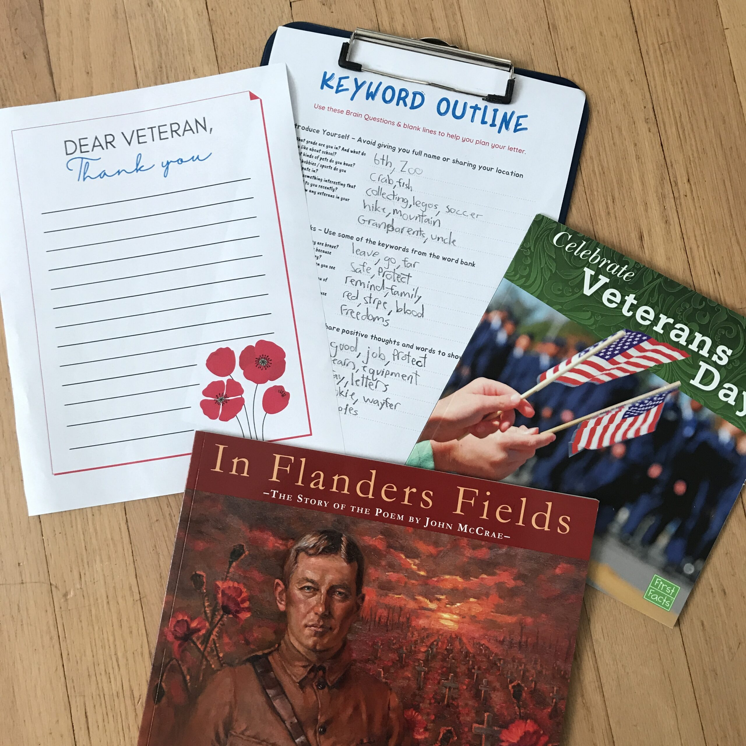 Veterans Day Letter Writing For Kids: 5 Simple Ideas + Free Video inside Veterans Day Printable Books Free