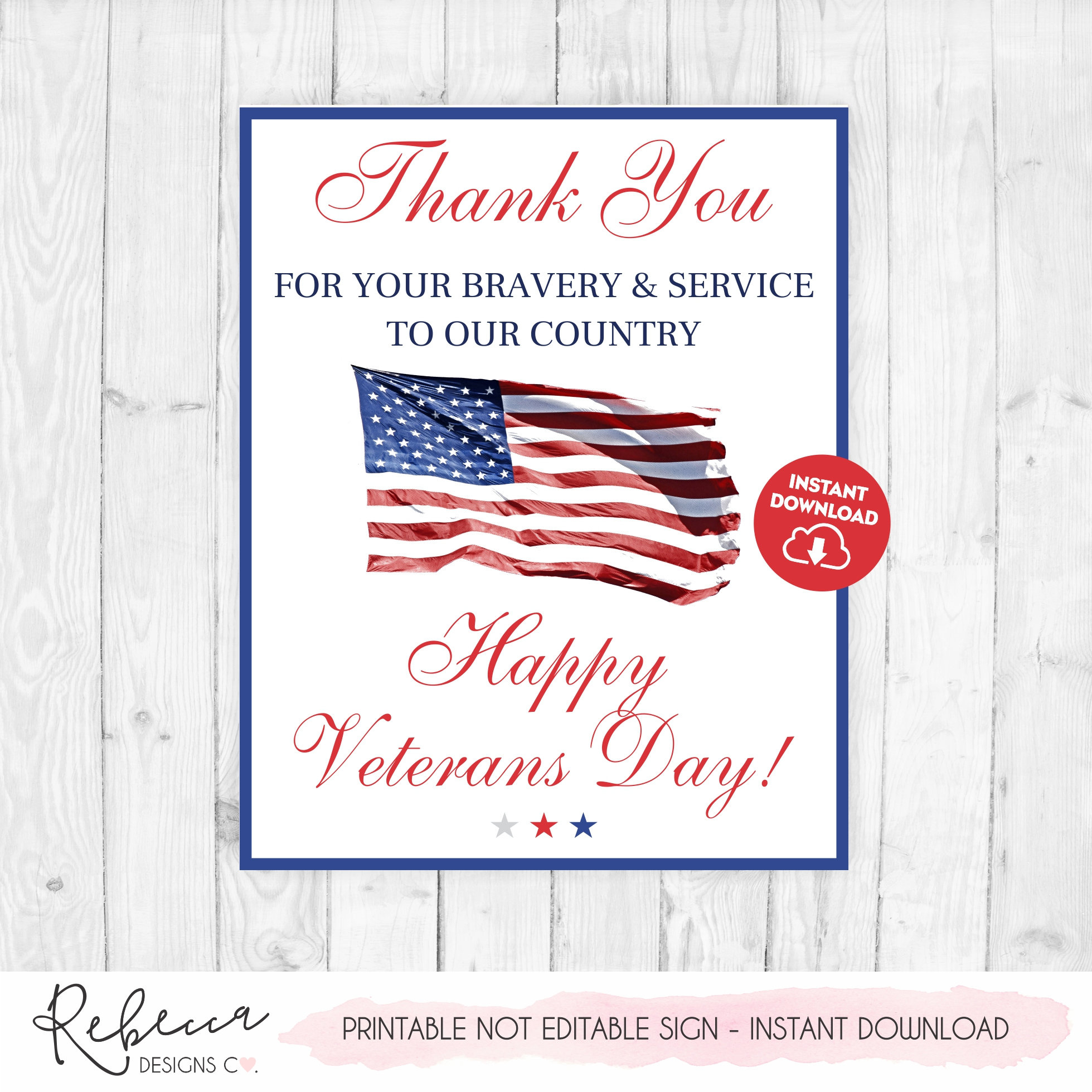 Veteran'S Day Sign Printable Thank You For Your Service Military with Thank You Veterans Sign Printable