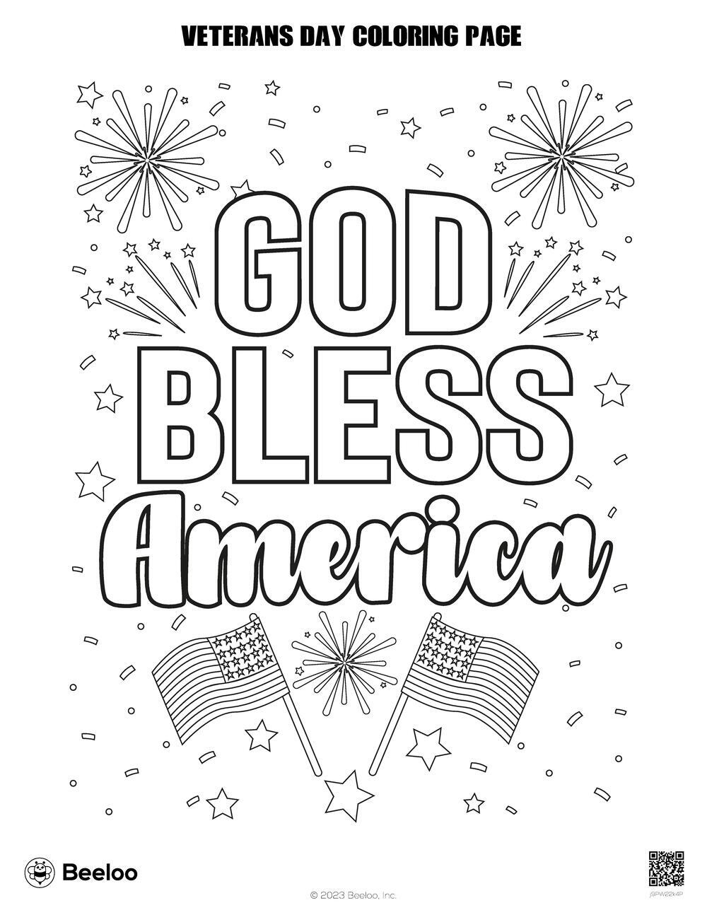 Veterans Day-Themed Coloring Pages • Beeloo Printable Crafts And with Printable Veterans Day Coloring Pages