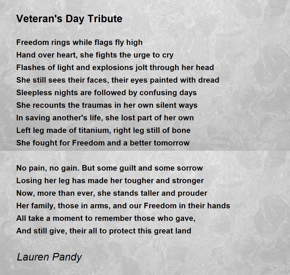 Veteran&amp;#039;S Day Tribute - Veteran&amp;#039;S Day Tribute Poemlauren Pandy throughout Best Veterans Day Poems