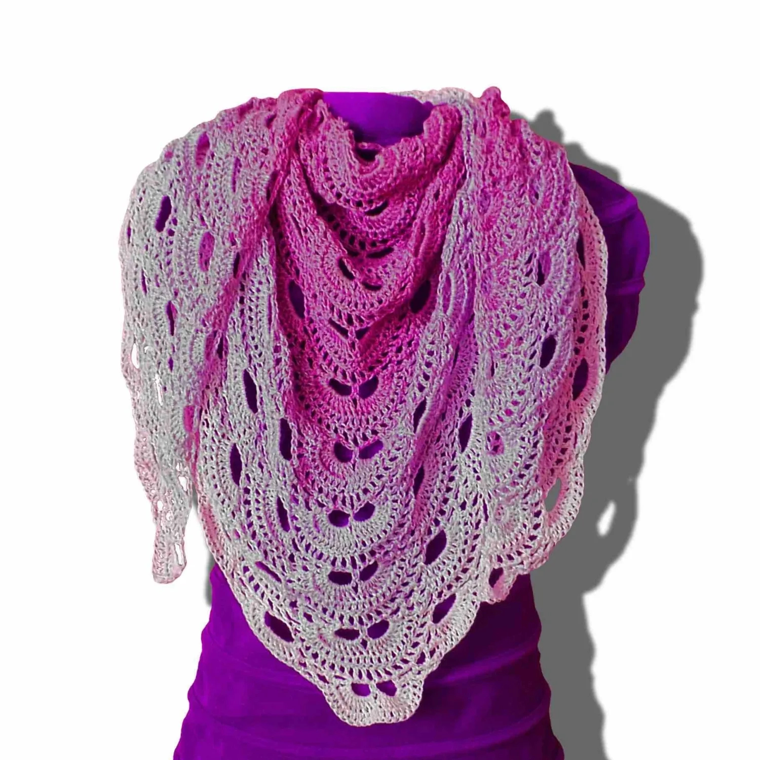 Virustuch Häkelanleitung Video &amp;amp; Pdf regarding Free Printable Crochet Virus Shawl Pattern