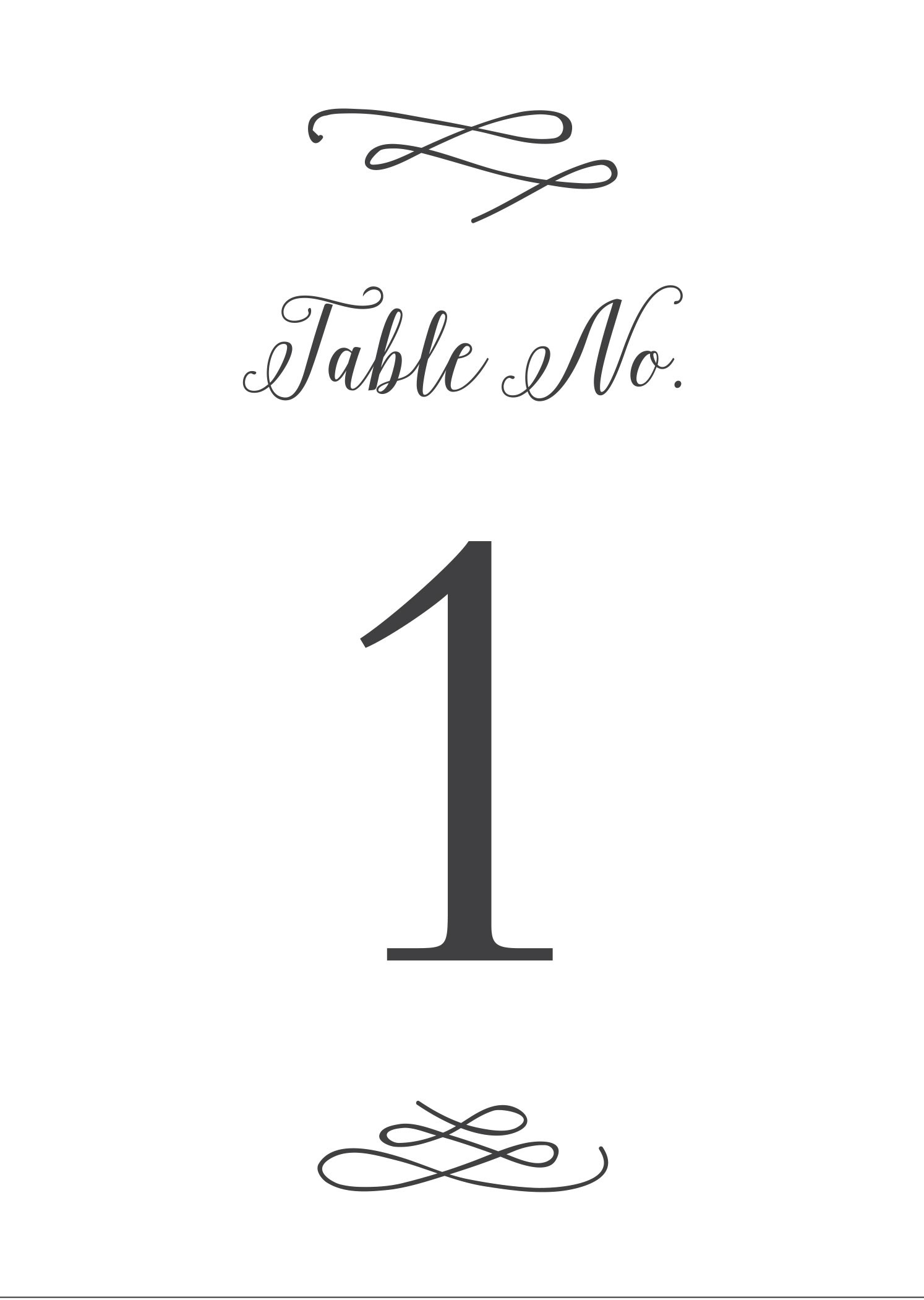 Wedding Table Numbers | Printable Pdfbasic Invite regarding Template Free Printable Table Numbers 1 40