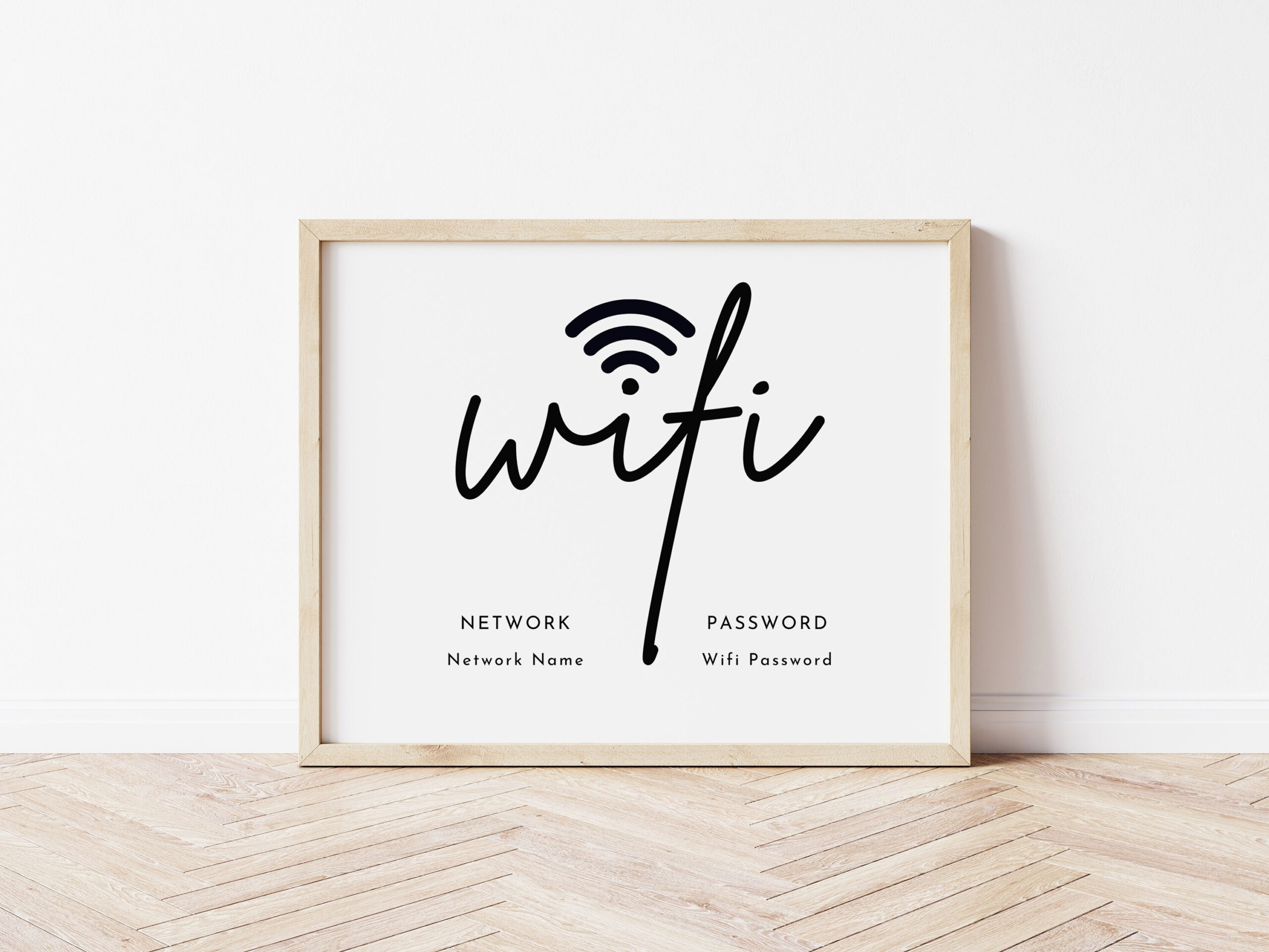 Wifi Password Sign Printable, Editable Free Wifi Sign Template in Free Wifi Password Printable