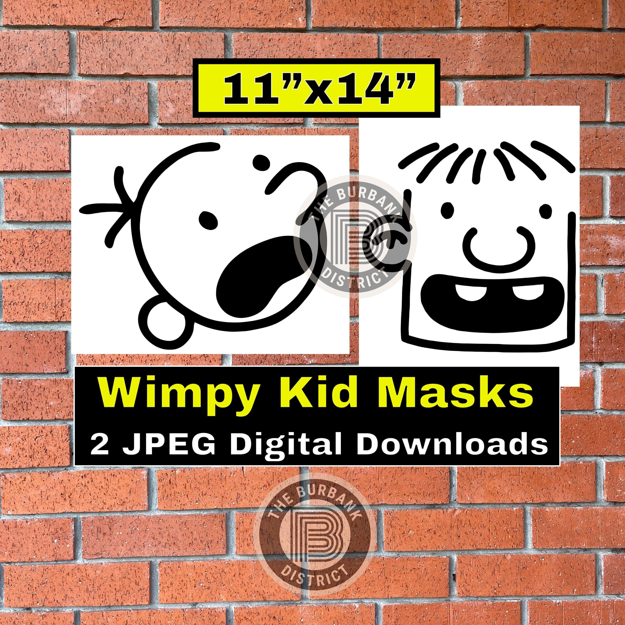 Wimpy Digital Download 11X14 - Includes Two Jpeg Files - Great For inside Diary Of A Wimpy Kid Printable Mask