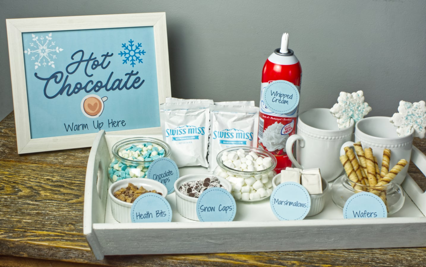 Winter Hot Chocolate Station + Free Printables - Joy In The regarding Free Printable Hot Cocoa Bar