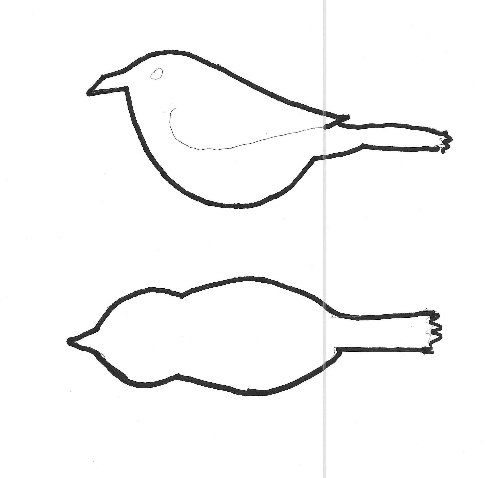 Wren Woodcarving Pattern in Printable Bird Carving Patterns