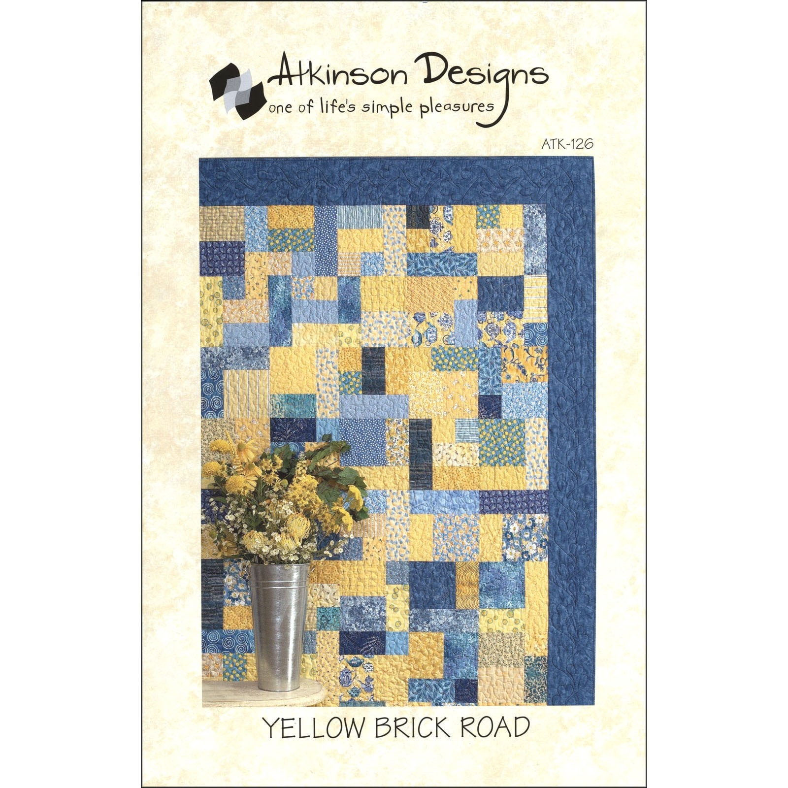 Yellow Brick Road Quilt Patternatkinson Designs - Atk-126 - Etsy for Printable Yellow Brick Road Quilt Pattern Free