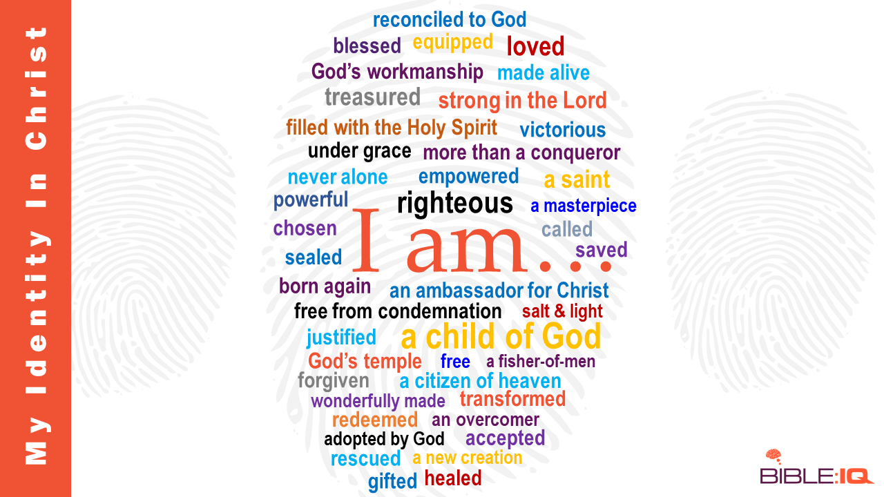 Your Identity In Christ | Bible Iq throughout My Identity in Christ Free Printable