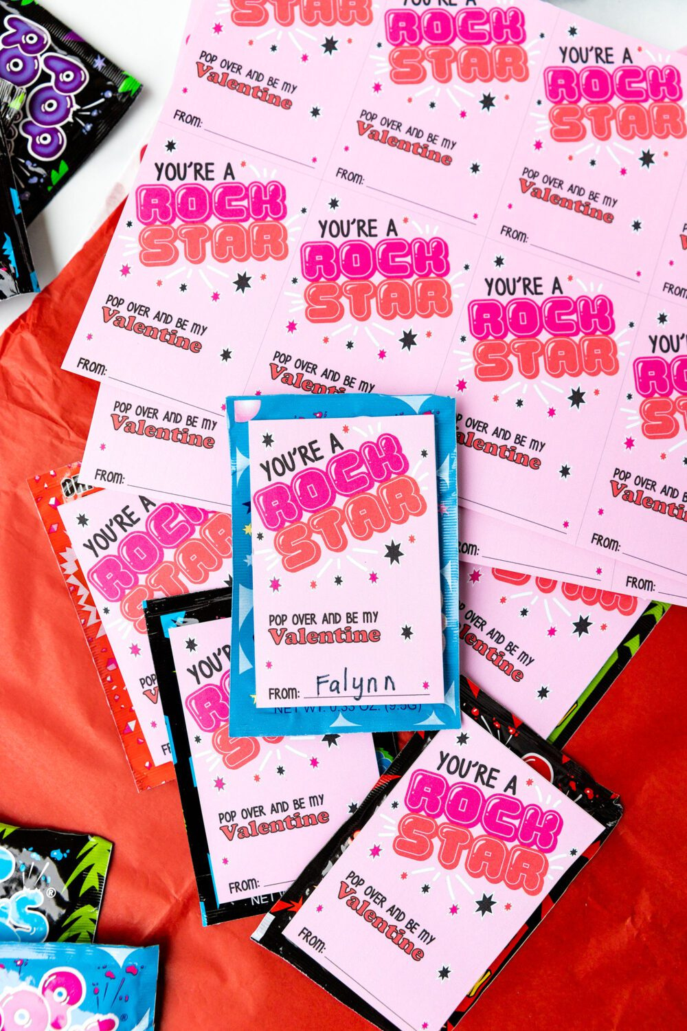 You'Re A Rock Star Valentine'S Day Printable - The Super Mom Life within Pop Rocks Valentine Free Printable