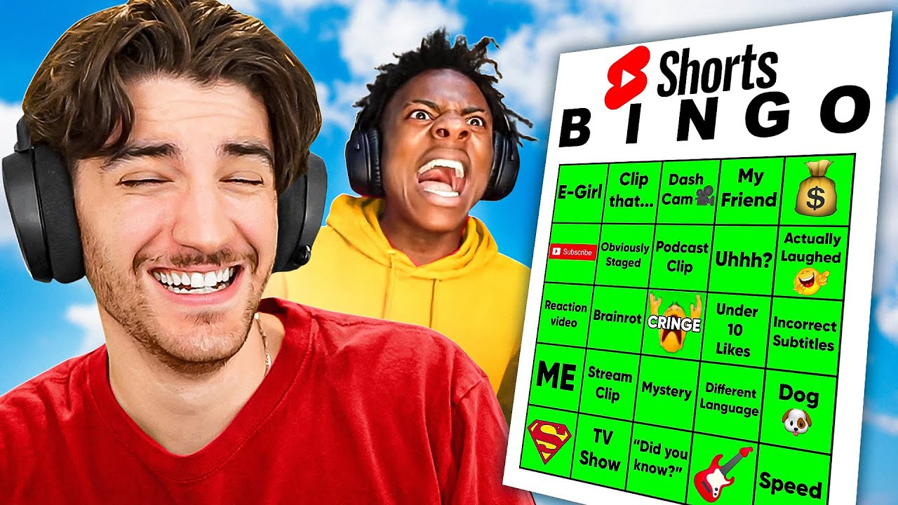 Youtube Shorts Bingo, But The Entire Board pertaining to Youtube Shorts Bingo Card