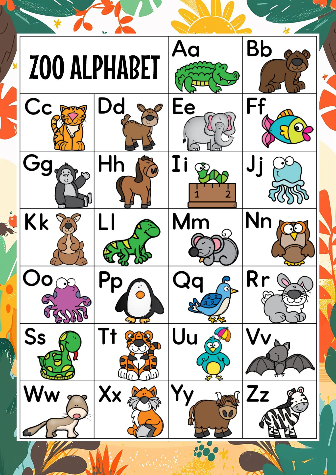 Zoophonics Printables Free within Free Printable Zoo Phonics Alphabet