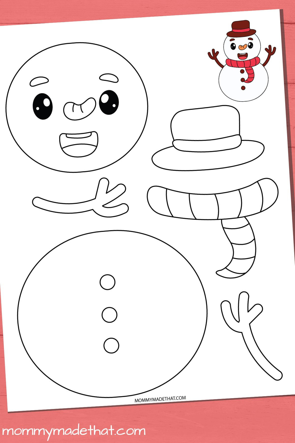 10 Fun Printable Christmas Crafts (Grab Them For Free) pertaining to Printable Christmas Craft Templates