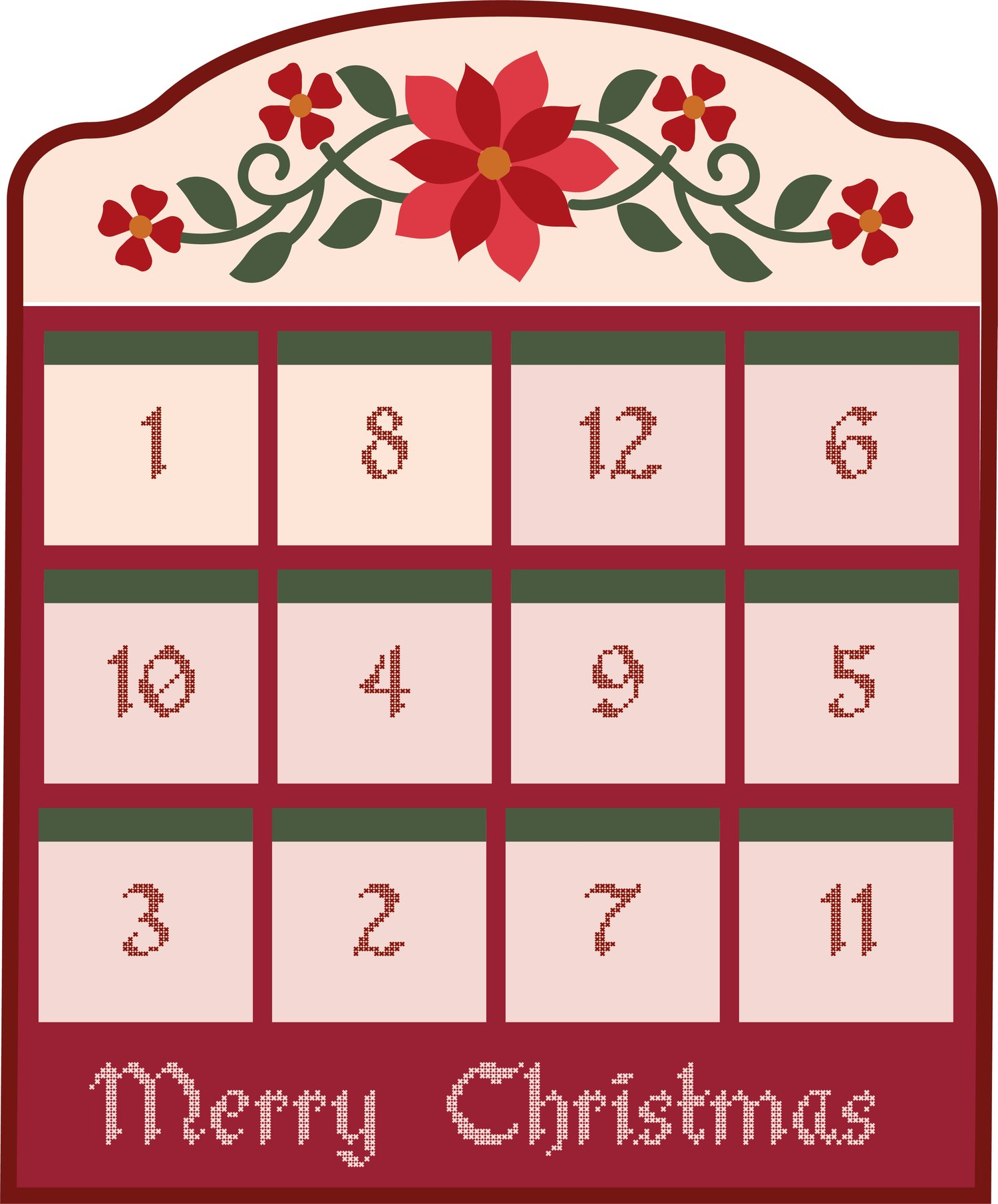 12 Days Of Christmas&amp;#039; Advent Calender 2023 with 12 Days of Christmas Calendar Printable
