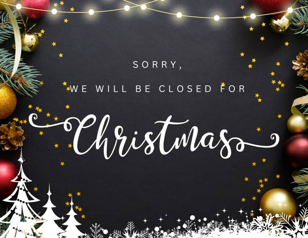 12 Free Printable Closed For Christmas Sign Templates - The pertaining to Free Printable Closed For Christmas Sign Template