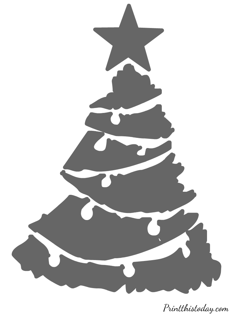 16 Free Printable Christmas Stencils - Worksheets Library pertaining to Free Printable Christmas Stencils For Snow Spray