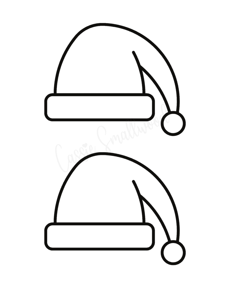 17 Cute Winter Hat Templates And Coloring Pages - Cassie Smallwood within Christmas Hat Template Printable