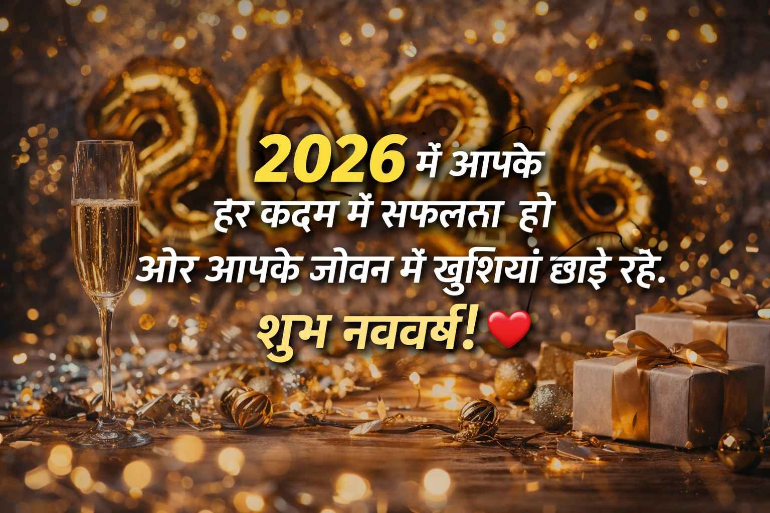 2026 Happy New Year Wishes, Quotes & Short Messages In Hindi intended for Happy New Year 2026 Wishes Quotes Hindi Images