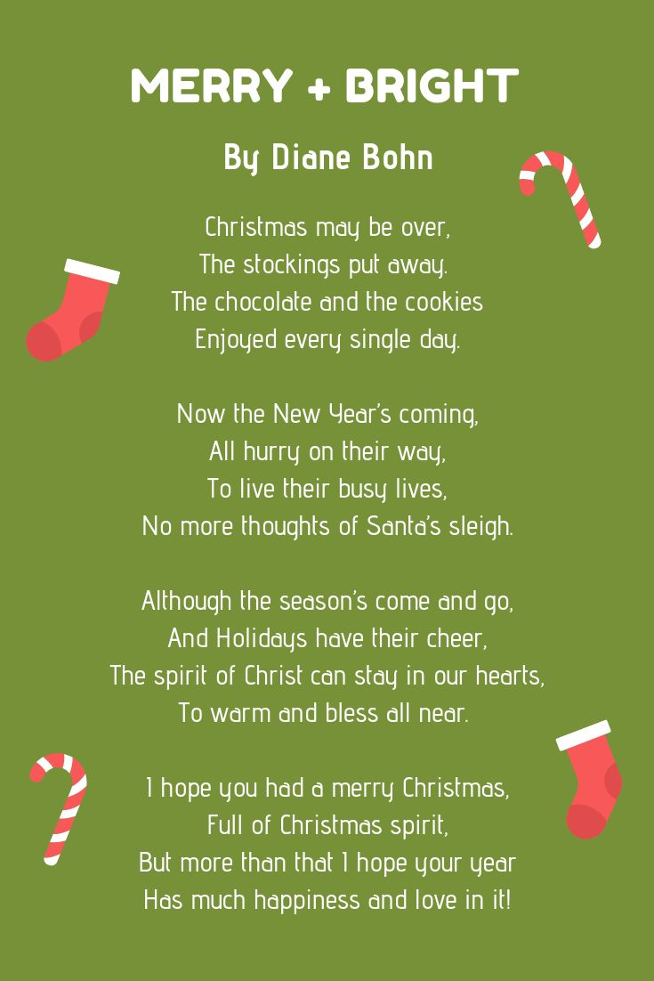 25 Christmas Poems For Kids: Funny &amp;amp; Festive Poems 🎄 for Christmas Poems Short Printable