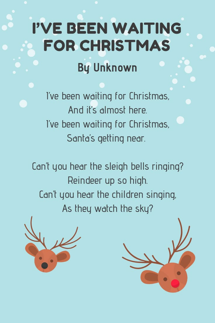 25 Christmas Poems For Kids: Funny & Festive Poems 🎄 with Short Christmas Poems For Children'S Church Printable