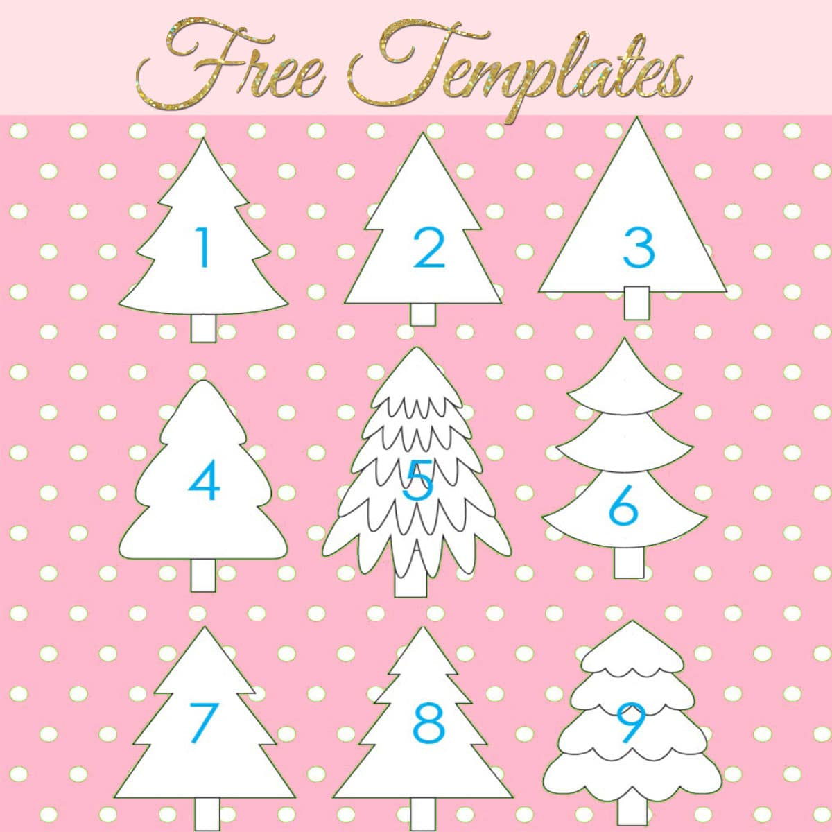 27 Free Christmas Tree Templates, Printable Tree Outlines | Treasurie for Printable Christmas Tree Cutout