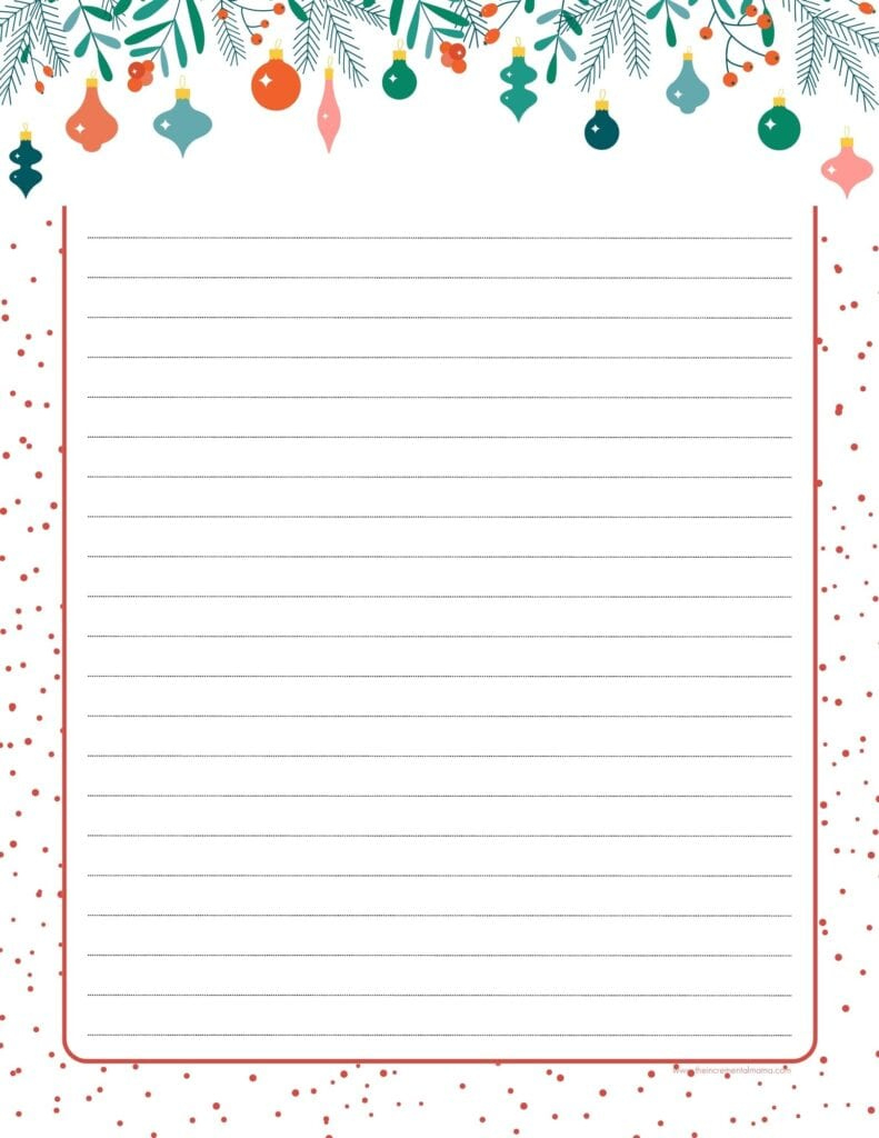 30+ Free Printable Christmas Border Printable Templates - The within Lined Christmas Paper Printable