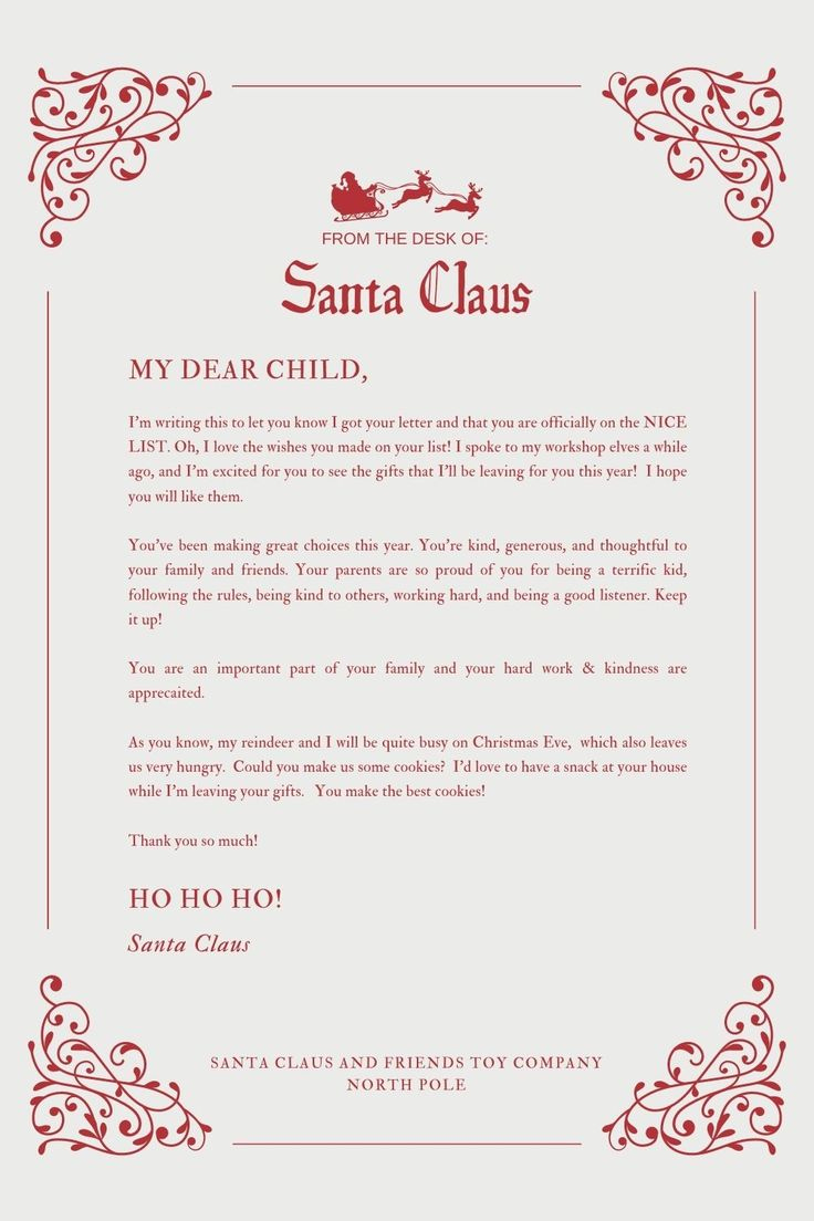 30+ Free Santa Letter Templates To Print &amp;amp; Use (Right Now!) - Your regarding Christmas Letter From Santa Printable