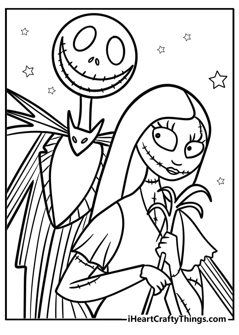30 Nightmare Before Christmas Coloring Pages (Free To Print) pertaining to Nightmare Before Christmas Printable Free