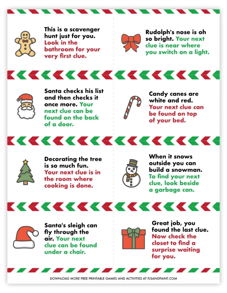 38 Free Printable Christmas Games And Activities - Pjs And Paint with Free Printable Christmas Games For Families