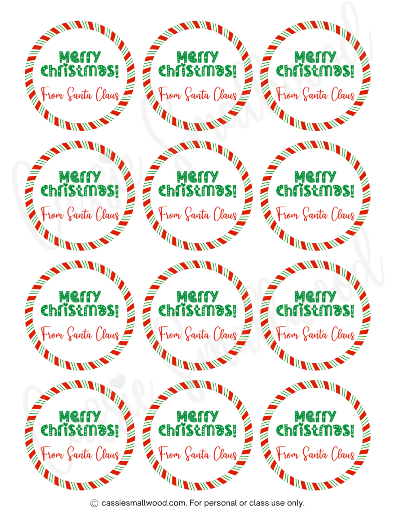 400+ Cutest Printable Christmas Tags (Free Pdf) - Cassie Smallwood for Free Printable Christmas Gift Tags For Teachers