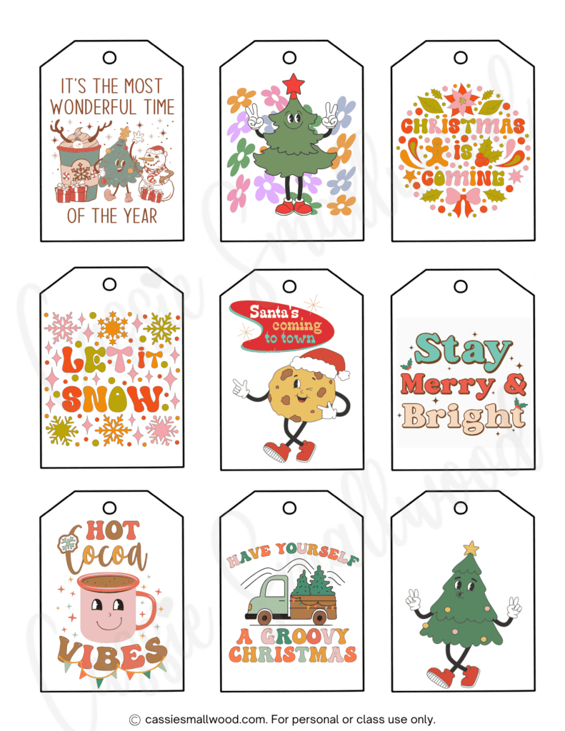 400+ Cutest Printable Christmas Tags (Free Pdf) - Cassie Smallwood with Funny Christmas Gift Tags Printable Free