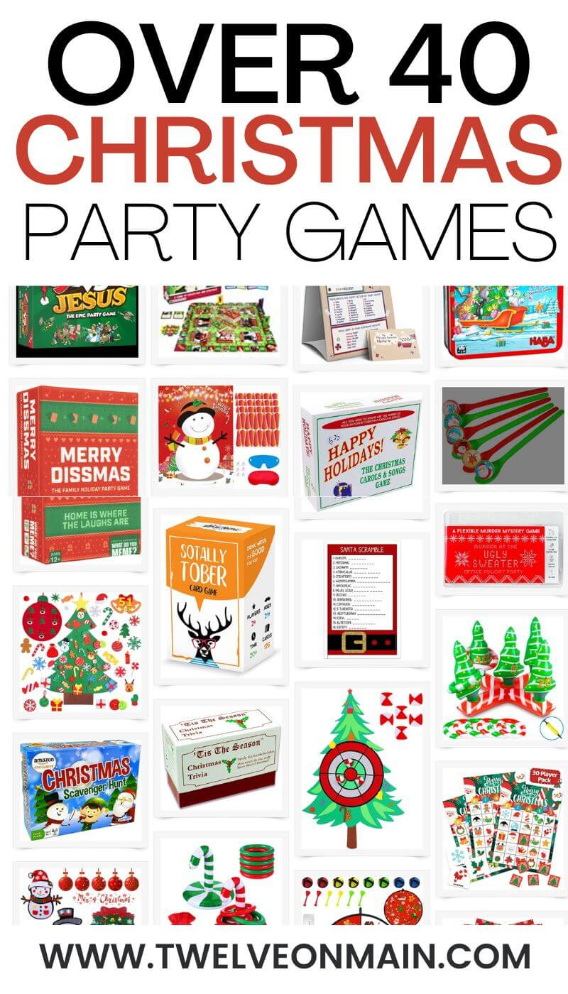 45 Hilariously Fun Christmas Games For A Party! - Twelve On Main for Indoor Christmas Party Games For Large Groups Printable