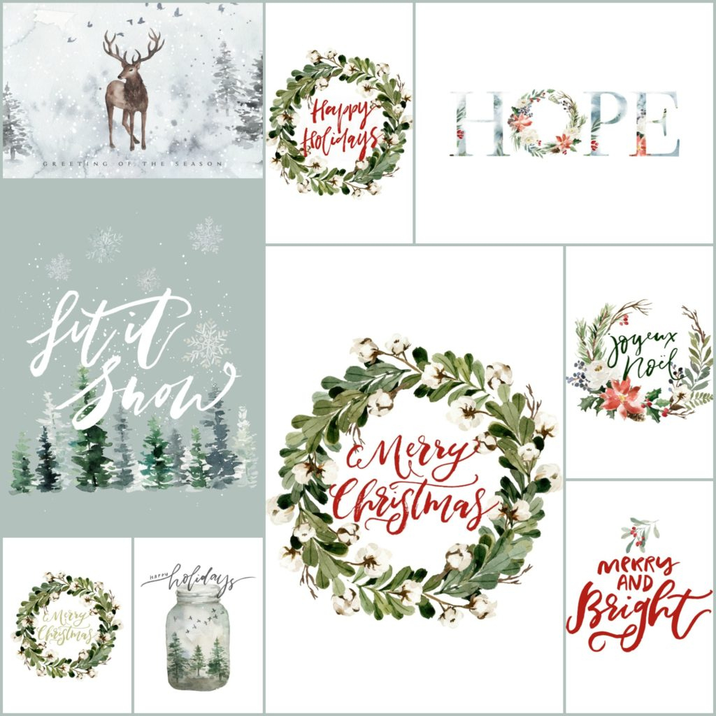 50 Festive Free Christmas Printables For Your Home for Christmas Scene Printable Free