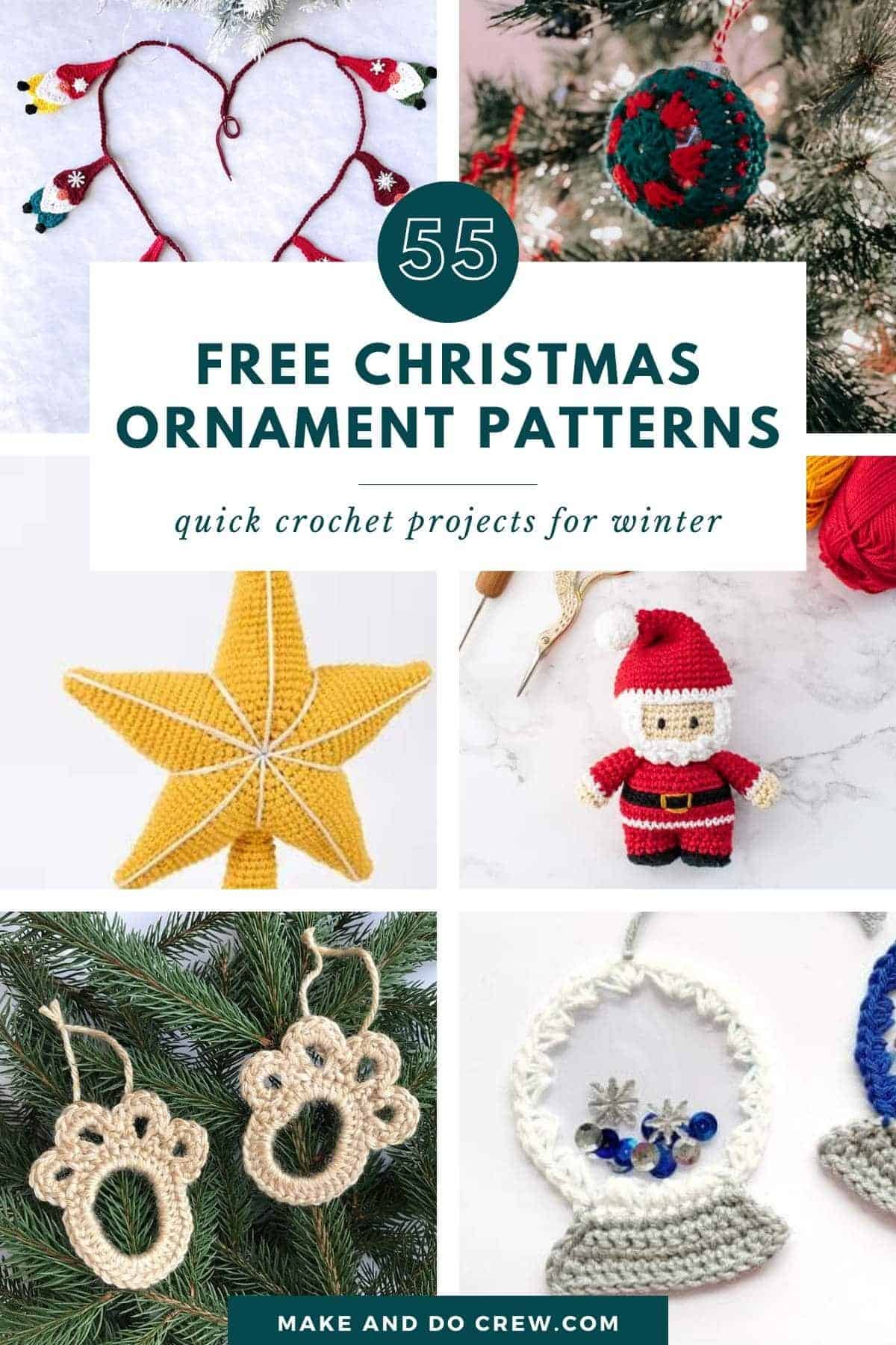 55+ Free Crochet Christmas Ornament Patterns To Trim Your Tree within Free Printable Crochet Christmas Ornament Patterns Download